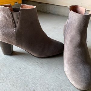 Gentle Souls Grey heeled booties